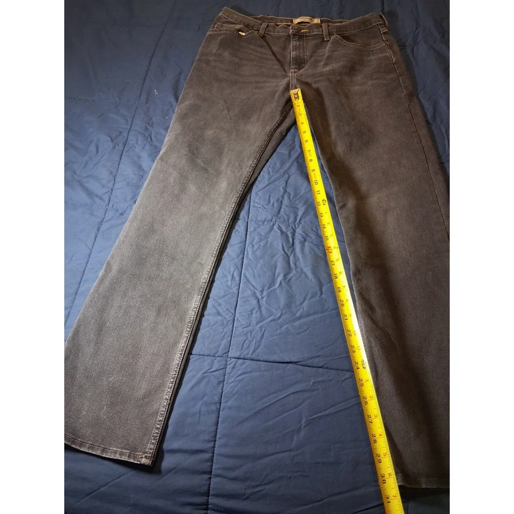 Wrangler Authentics Mens‎ Straight Leg Charcoal Gray Jeans 34x32 112315536